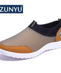 ZUNYU 2019 Summer Mesh Shoe Sneakers For Men Shoes Breathable Men's Casual Shoes Slip-On Male Shoes Loafers Casual Walking