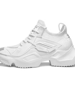 New Spring Breathable Leather Sneakers for Men Running Shoes Lightweight Outdoor Walking Sport Shoes Soft Outsole Men krasovki
