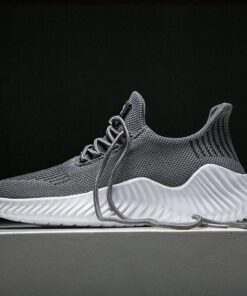 Men lightweight blade running shoes shockproof lack up breathable male sneakers height increase walking Gym shoes man