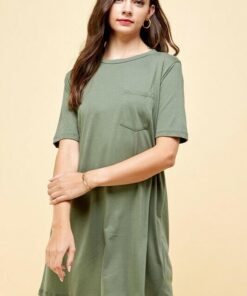 Tee Time Dress-Olive