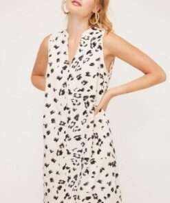 Back To Work Print Dress