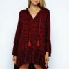 Faith Dress-Burgundy
