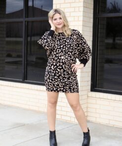 Leopard Sweater Dress
