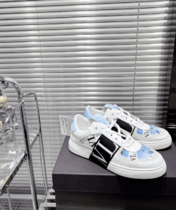 Valentino ONE STUD lace-up sneakers in calfskin