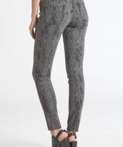 Dear John Denim- Gisele High Rise Black and Grey Snake