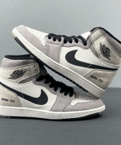 Air Jordan 1 White Grey Waterproof Shoes