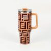 Hermes Tumblers - 40oz Stainless Steel Insulated Tumbler with Handle and Straw