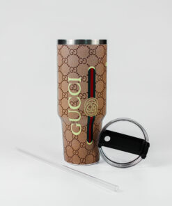 Gucci Tumblers - 40oz Stainless Steel Insulated Tumbler with Handle and Straw
