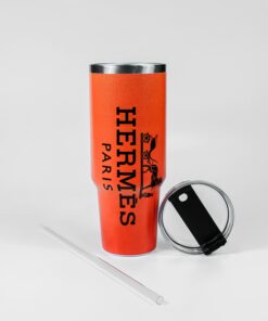 Hermes Tumblers - 40oz Stainless Steel Insulated Tumbler with Handle and Straw