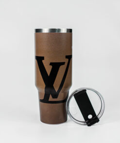 Louis Vuitton Tumblers - 40oz Stainless Steel Insulated Tumbler with Handle and Straw