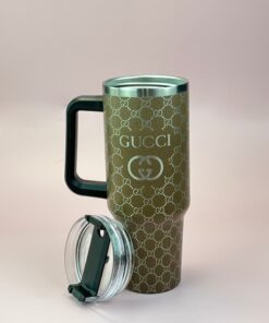Gucci Tumblers - 40oz Stainless Steel Insulated Tumbler with Handle and Straw