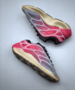 Adidas Yeezy 700v3 Fade Carb on Gradient Neon