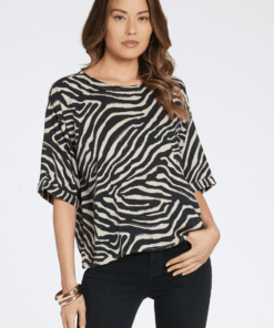 Dear John Denim- Moana Top in Safari Zebra