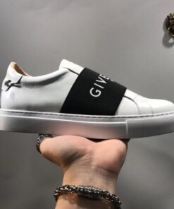 WHITE ELASTIC LOW LOGO SNEAKER