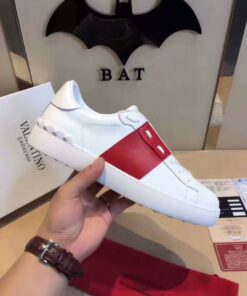 VALENTINO GARAVANI OPEN SNEAKERS WHITE RED