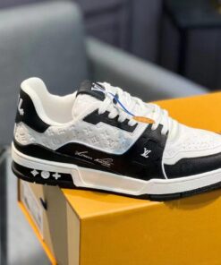Louis Vuitton Lv Trainer #54 Signature Black White Sneaker