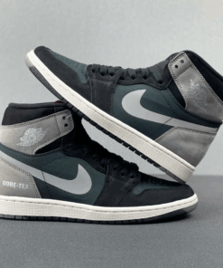 Air Jordan 1 Black Grey Waterproof Shoes