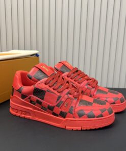 Louis Vuitton Trainer Sneaker In Red