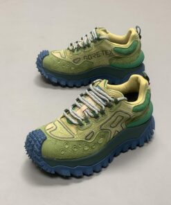 Moncler Genius Salehe Bembury Trailgrip Grain Trainers Green Sneaker