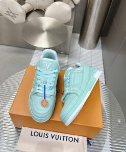 Louis Vuitton LV Trainer Grained Calf Leather Mint Best Quality