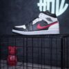 Nike Jordan 1 Mid Black Chile Red White Sneaker