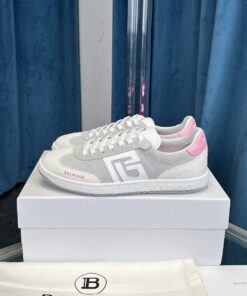 Balmain Swan Panelled Low-Top Sneaker