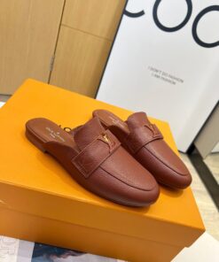 Louis Vuitton LV Capri Open Back Mule Loafer In Brown, Women