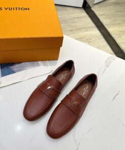 Louis Vuitton LV Capri Loafer In Brown Grain Calfskin