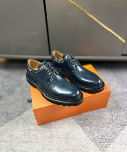 Louis Vuitton Louis Loafer In Dark Blue Patent Leather