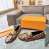 Louis Vuitton Gloria Flat Loafer In Khaki