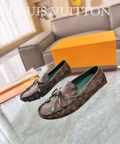 Louis Vuitton Gloria Flat Loafer In Brown/Green