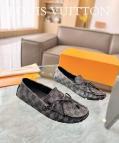 Louis Vuitton Gloria Flat Loafer In Damier Black