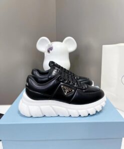 Prada Padded Nappa Leather Black Sneakers