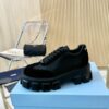 Prada thick-sole genuine leather shoes for couples