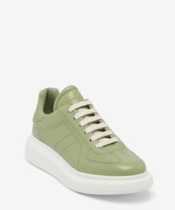 Alexander McQueen Women's Oversized Retro Sneaker in Olive