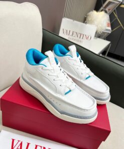 VALENTINO CALFSKIN LEATHER MID-TOP RUNBOOT SNEAKER