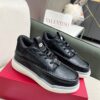 VALENTINO CALFSKIN LEATHER MID-TOP RUNBOOT SNEAKER