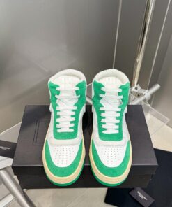 YSL Leather High Top Sneakers