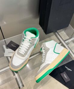 YSL Leather High Top Sneakers