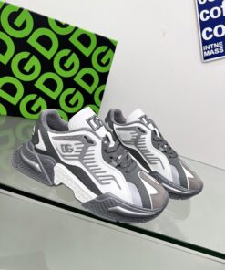 DOLCE & GABBANA MIXED-MATERIAL AIRMASTER SNEAKERS