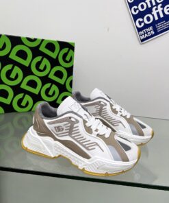 DOLCE & GABBANA MIXED-MATERIAL AIRMASTER SNEAKERS