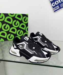 DOLCE & GABBANA MIXED-MATERIAL AIRMASTER SNEAKERS