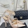CHANEL Slingback Leather Heels Pumps