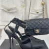 CHANEL Slingback Leather Heels Pumps