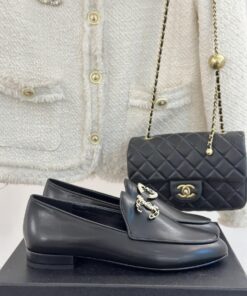 CHANEL Calfskin Suede Loafer