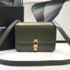 Saint Laurent Le Carre Satchel In Box Dark Green For Women 9in/23cm YSL