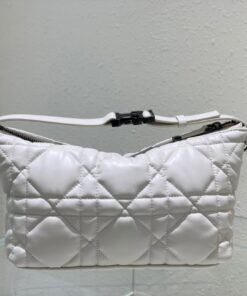 Christian Dior Medium DiorTravel Nomad Pouch White For Women 8.5in/22cm CD S5554BMIG_M030