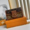 Louis Vuitton Dauphine Chain Wallet Combines Monogram And Monogram Reverse Canvas By Nicolas Ghesqui?re For Women, Women's Wallet 19cm LV M68746