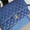 Chanel Classic Handbag 26cm Blue For Women A01112