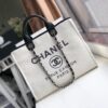 Chanel Small Shopping Bag Silver Hardware White For Women, Women's Handbags, Shoulder Bags 15.2in/39cm AS3257